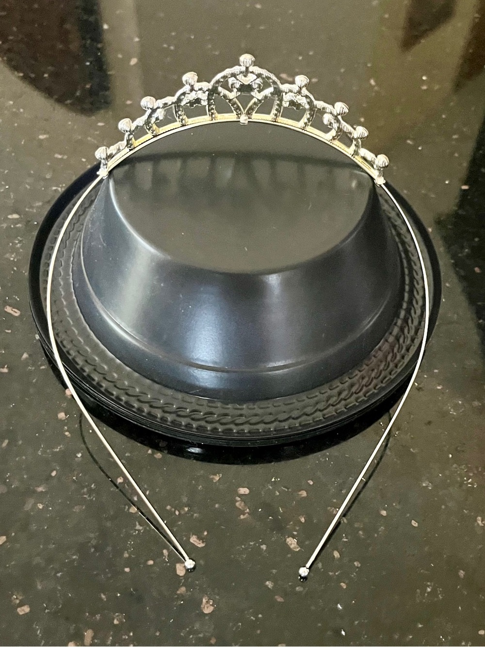 Girl's Silver Rhinestone Princess Tiara - Picture 8 of 10